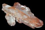Natural, Red Quartz Crystal Cluster - Morocco #101012-1